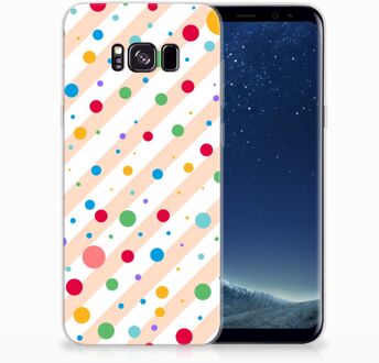 B2Ctelecom Samsung Galaxy S8 Plus TPU-siliconen Hoesje Design Dots