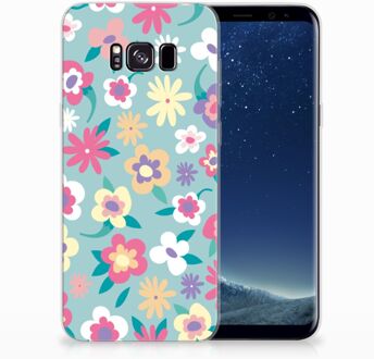 B2Ctelecom Samsung Galaxy S8 Plus TPU siliconen Hoesje Design Flower Power