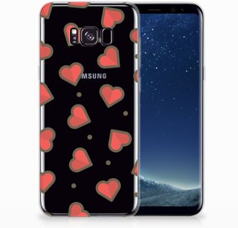 B2Ctelecom Samsung Galaxy S8 Plus TPU siliconen Hoesje Design Hearts