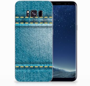 B2Ctelecom Samsung Galaxy S8 Plus TPU siliconen Hoesje Design Jeans