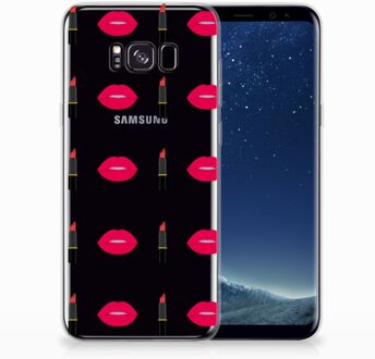 B2Ctelecom Samsung Galaxy S8 Plus TPU siliconen Hoesje Design Lipstick Kiss