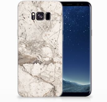 B2Ctelecom Samsung Galaxy S8 Plus TPU siliconen Hoesje Design Marmer Beige