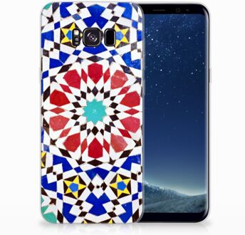 B2Ctelecom Samsung Galaxy S8 Plus TPU siliconen Hoesje Design Mozaïek