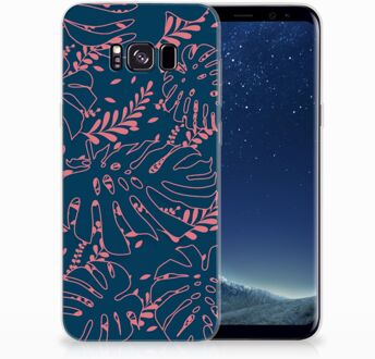 B2Ctelecom Samsung Galaxy S8 Plus TPU siliconen Hoesje Design Palm Leaves