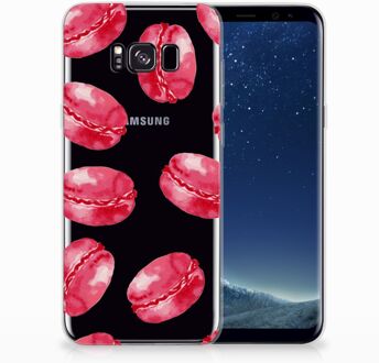 B2Ctelecom Samsung Galaxy S8 Plus TPU siliconen Hoesje Design Pink Macarons