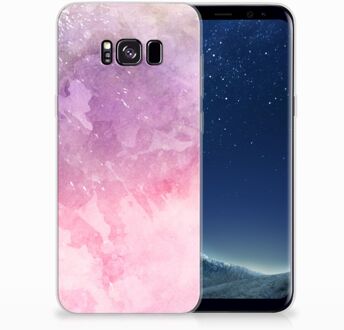 B2Ctelecom Samsung Galaxy S8 Plus TPU siliconen Hoesje Design Pink Purple Paint