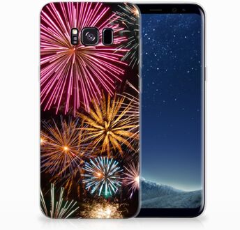 B2Ctelecom Samsung Galaxy S8 Plus TPU siliconen Hoesje Design Vuurwerk