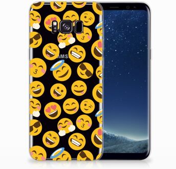 B2Ctelecom Samsung Galaxy S8 Plus TPU siliconen Hoesje Emoji's