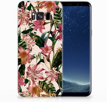 B2Ctelecom Samsung Galaxy S8 Plus TPU siliconen Hoesje Flowers