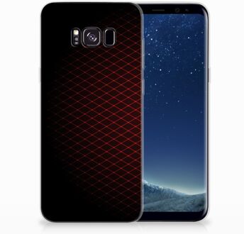 B2Ctelecom Samsung Galaxy S8 Plus TPU siliconen Hoesje Geruit Rood