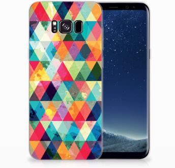 B2Ctelecom Samsung Galaxy S8 Plus TPU siliconen Hoesje Geruit