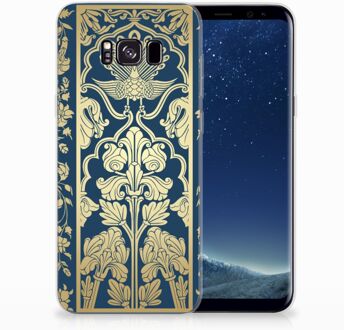 B2Ctelecom Samsung Galaxy S8 Plus TPU siliconen Hoesje Golden Flowers