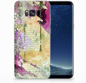 B2Ctelecom Samsung Galaxy S8 Plus TPU siliconen Hoesje Letter Painting