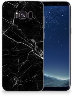 B2Ctelecom Samsung Galaxy S8 Plus TPU siliconen Hoesje Marmer Zwart