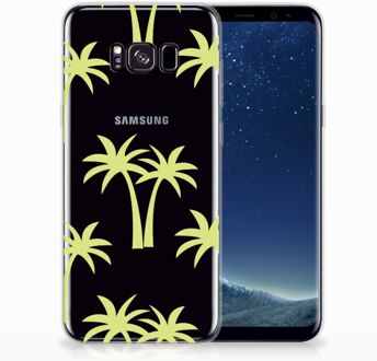 B2Ctelecom Samsung Galaxy S8+ TPU siliconen Hoesje Palmtrees