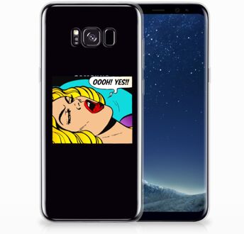 B2Ctelecom Samsung Galaxy S8+ TPU siliconen Hoesje Popart Oh Yes