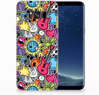 B2Ctelecom Samsung Galaxy S8+ TPU siliconen Hoesje Punk Rock