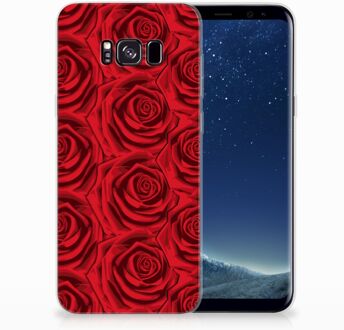 B2Ctelecom Samsung Galaxy S8+ TPU siliconen Hoesje Red Roses