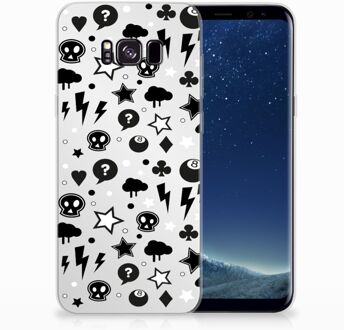 B2Ctelecom Samsung Galaxy S8+ TPU siliconen Hoesje Silver Punk