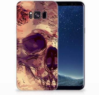 B2Ctelecom Samsung Galaxy S8+ TPU siliconen Hoesje Skullhead