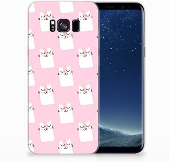 B2Ctelecom Samsung Galaxy S8+ TPU siliconen Hoesje Sleeping Cats