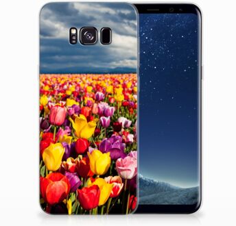 B2Ctelecom Samsung Galaxy S8+ TPU siliconen Hoesje Tulpen