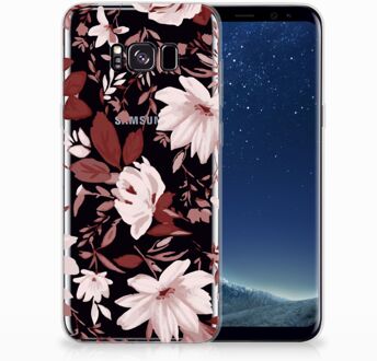 B2Ctelecom Samsung Galaxy S8+ TPU siliconen Hoesje Watercolor Flowers