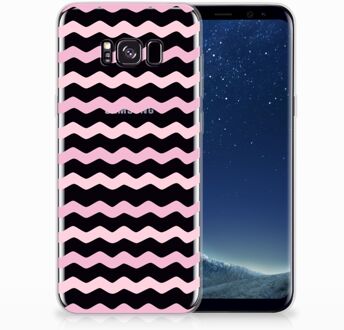 B2Ctelecom Samsung Galaxy S8+ TPU siliconen Hoesje Waves Roze