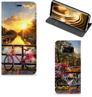 B2Ctelecom Samsung Galaxy S8 Uniek Standcase Hoesje Amsterdamse Grachten