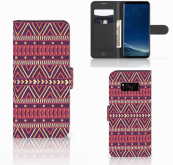 B2Ctelecom Samsung Galaxy S8 Wallet Case Aztec Purple