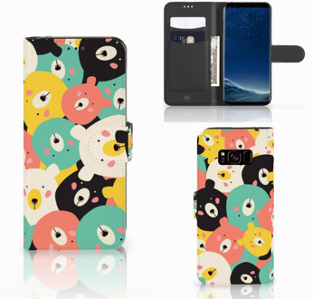 B2Ctelecom Samsung Galaxy S8 Wallet Case Bears