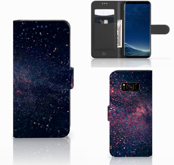 B2Ctelecom Samsung Galaxy S8 Wallet Case Design Stars