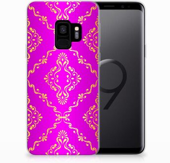 B2Ctelecom Samsung Galaxy S9 Back case Barok Roze