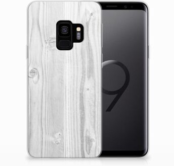 B2Ctelecom Samsung Galaxy S9 Backcover White Wood