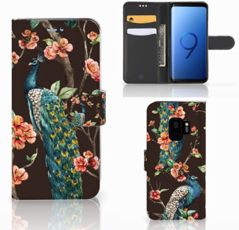 B2Ctelecom Samsung Galaxy S9 Bookcase Design Pauw met Bloemen