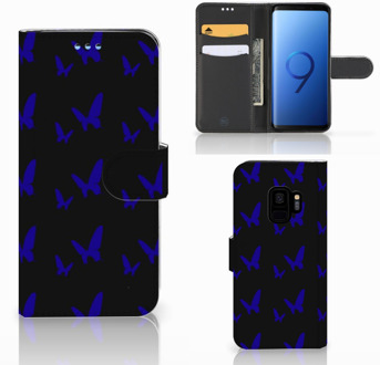 B2Ctelecom Samsung Galaxy S9 Bookcover Vlinder Patroon