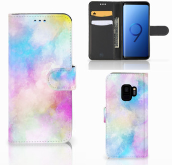 B2Ctelecom Samsung Galaxy S9 Bookcover Watercolor Light