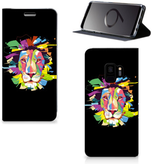 B2Ctelecom Samsung Galaxy S9 Flipcover Lion Color