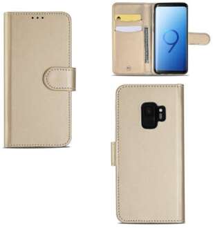 B2Ctelecom Samsung Galaxy S9 Hoesje Goud met Flexibele Houder