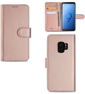 B2Ctelecom Samsung Galaxy S9 Hoesje Rose met Flexibele Houder