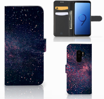 B2Ctelecom Samsung Galaxy S9 Plus Book Case Design Stars