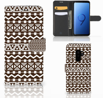 B2Ctelecom Samsung Galaxy S9 Plus Bookcase Hoesje Aztec Brown