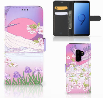 B2Ctelecom Samsung Galaxy S9 Plus Bookcase Hoesje Bird Flying