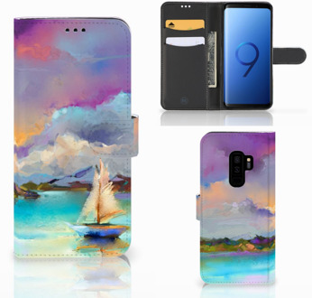 B2Ctelecom Samsung Galaxy S9 Plus Bookcase Hoesje Boat