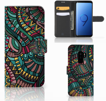 B2Ctelecom Samsung Galaxy S9 Plus Bookcase Hoesje Design Aztec