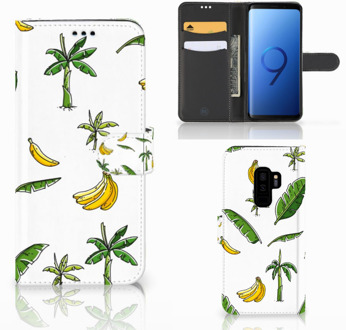 B2Ctelecom Samsung Galaxy S9 Plus Bookcase Hoesje Design Banana Tree