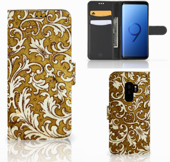 B2Ctelecom Samsung Galaxy S9 Plus Bookcase Hoesje Design Barok Goud