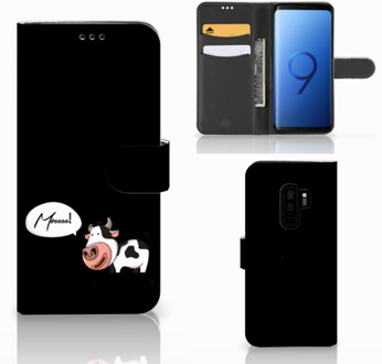 B2Ctelecom Samsung Galaxy S9 Plus Bookcase Hoesje Design Cow