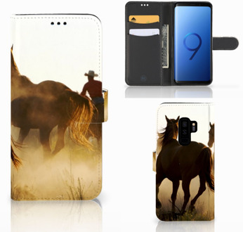 B2Ctelecom Samsung Galaxy S9 Plus Bookcase Hoesje Design Cowboy