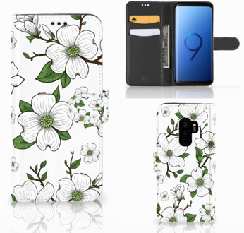 B2Ctelecom Samsung Galaxy S9 Plus Bookcase Hoesje Design Dogwood Flowers